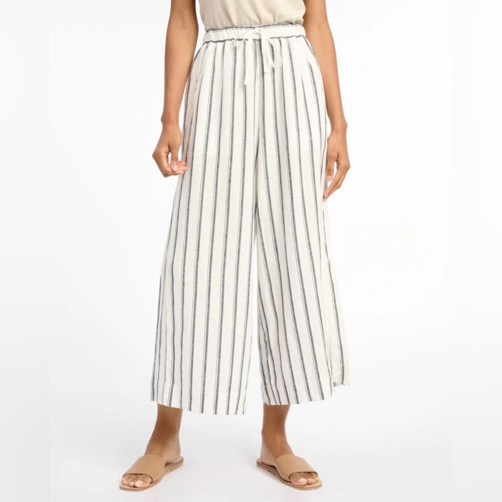 Splendid Blue and White Striped Thira Pants